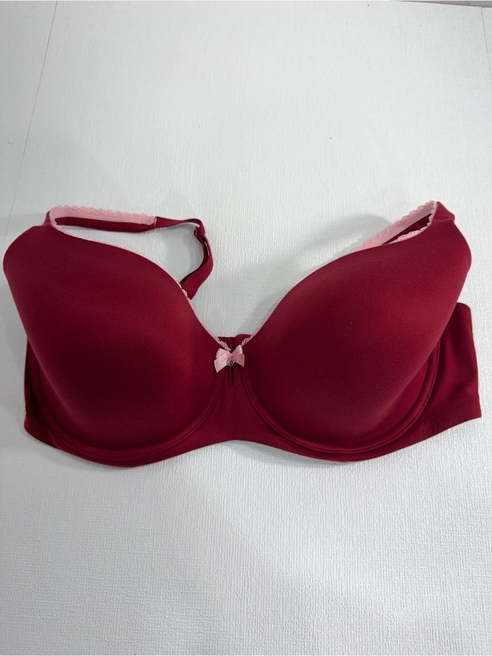 Victoria’s Secret body by Victoria lined demi bra burgundy size 38DDD